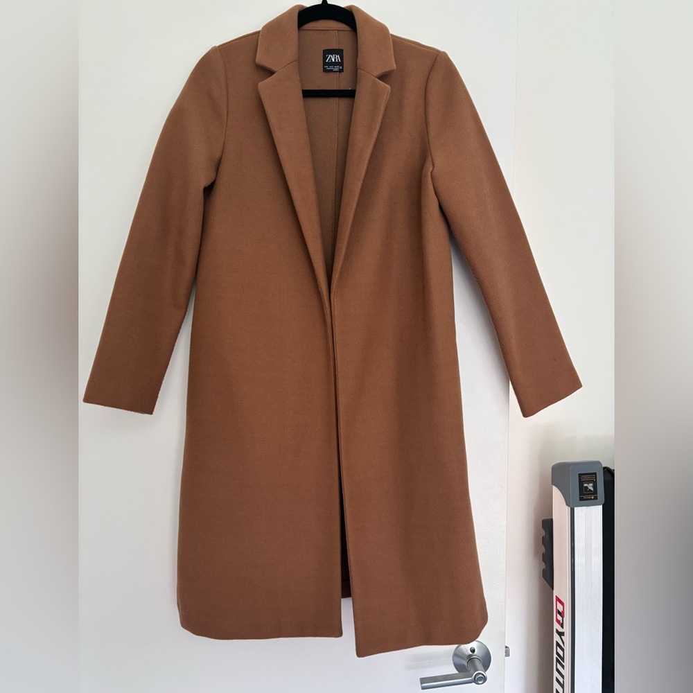 Zara Women's Camel Trench Coat